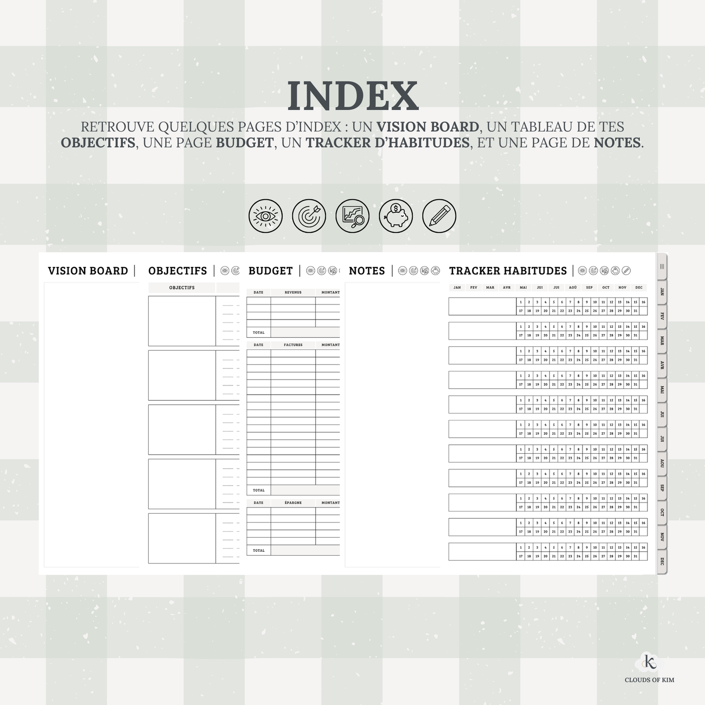DIGITAL PLANNER SEMAINIER 2025