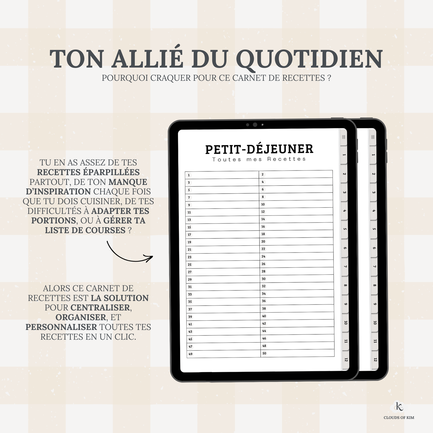 CARNET DE RECETTES