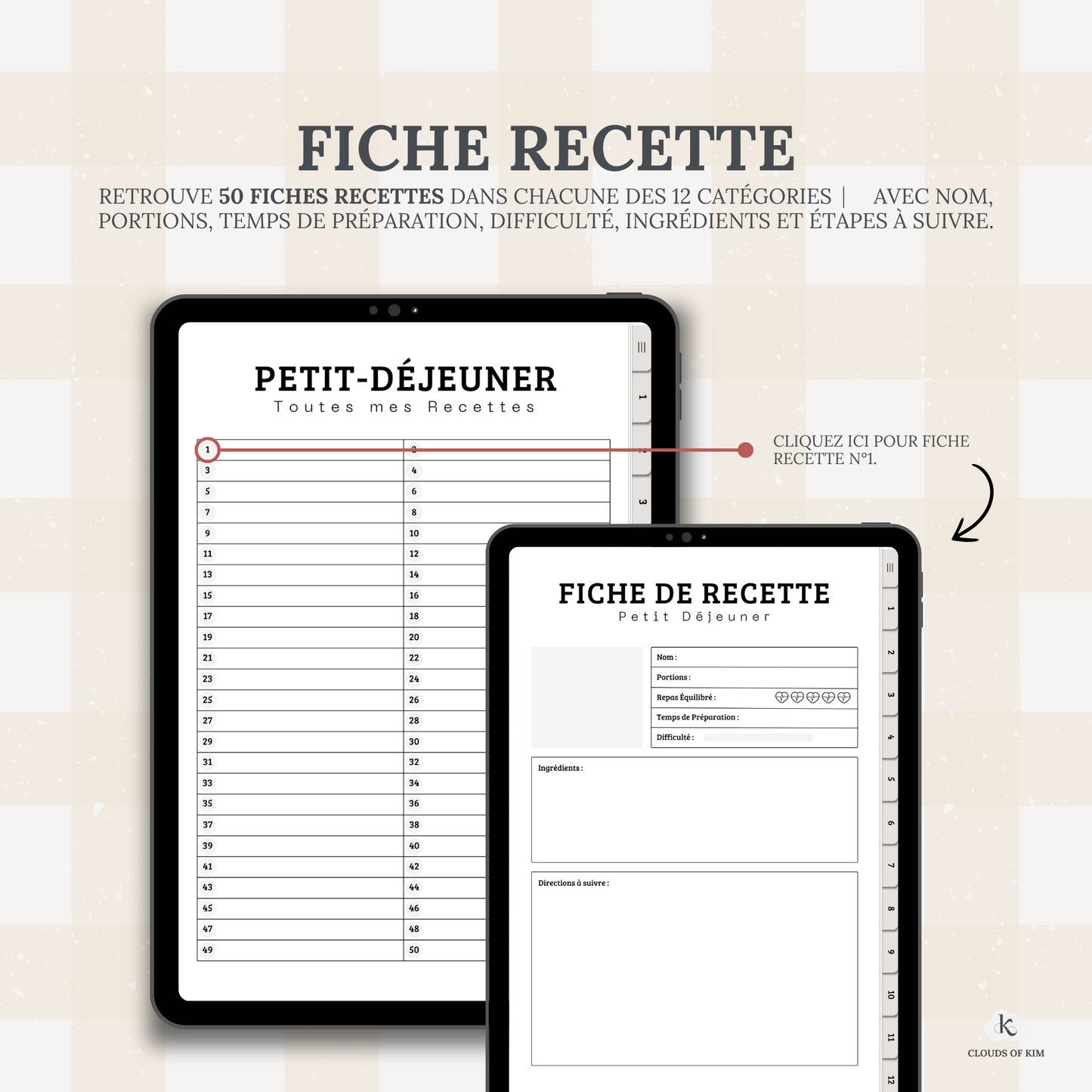 CARNET DE RECETTES
