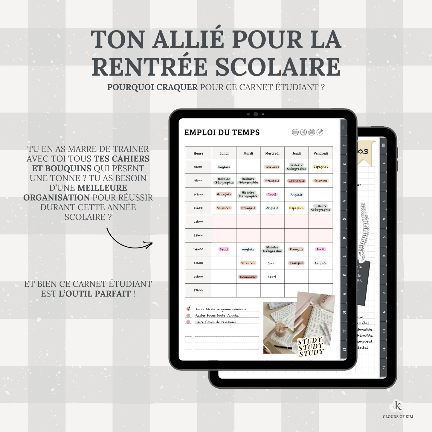 CARNET ÉTUDIANT (NOIR)