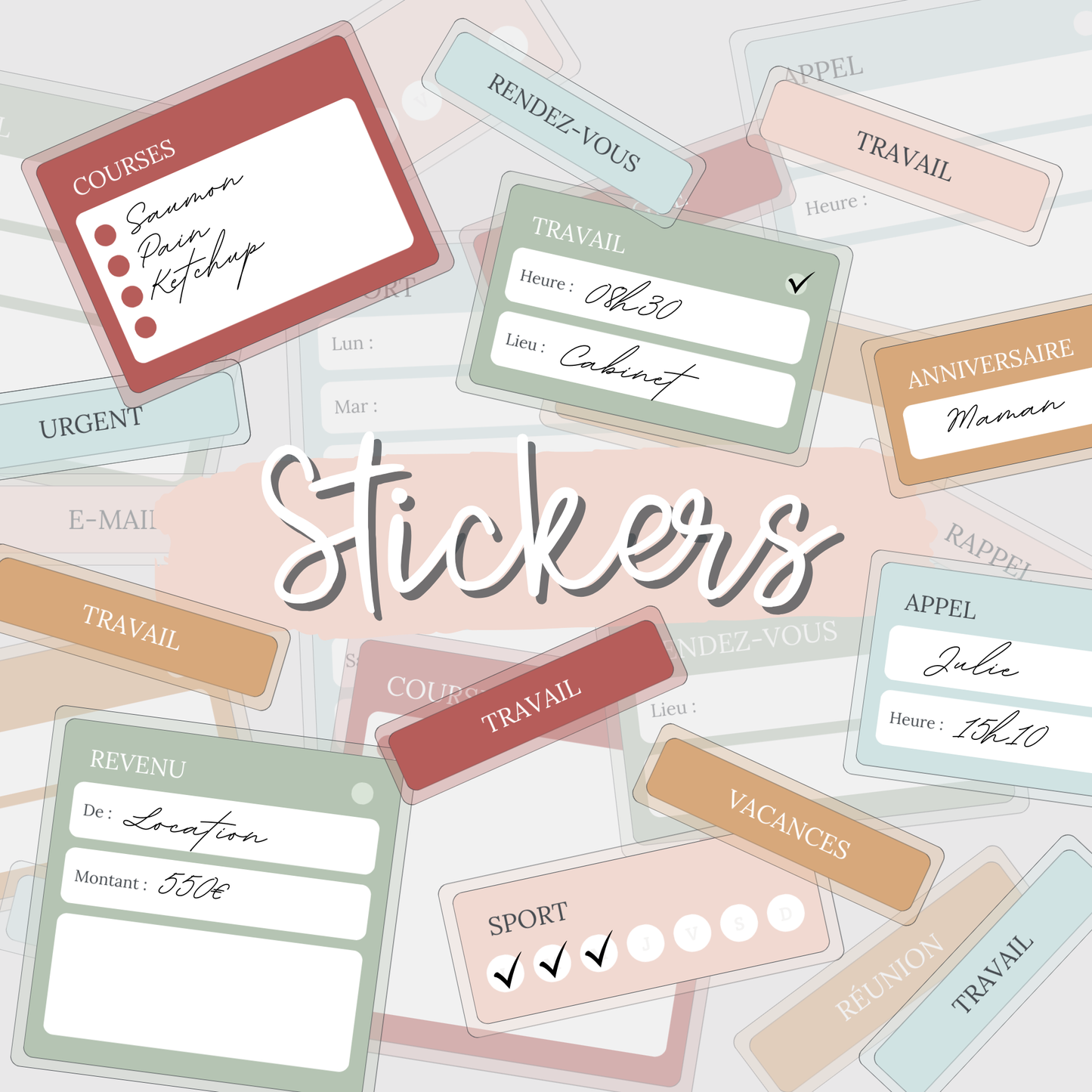 430 STICKERS DU QUOTIDIEN
