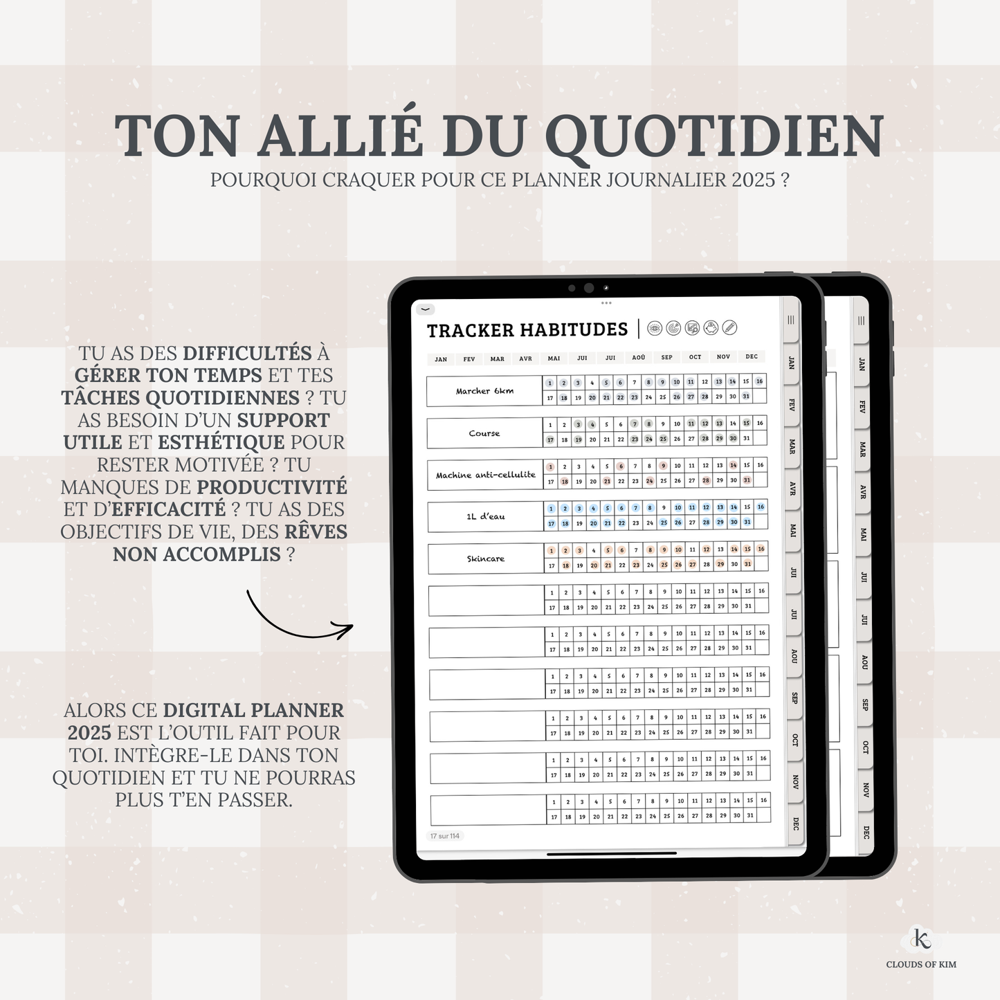 DIGITAL PLANNER JOURNALIER 2025
