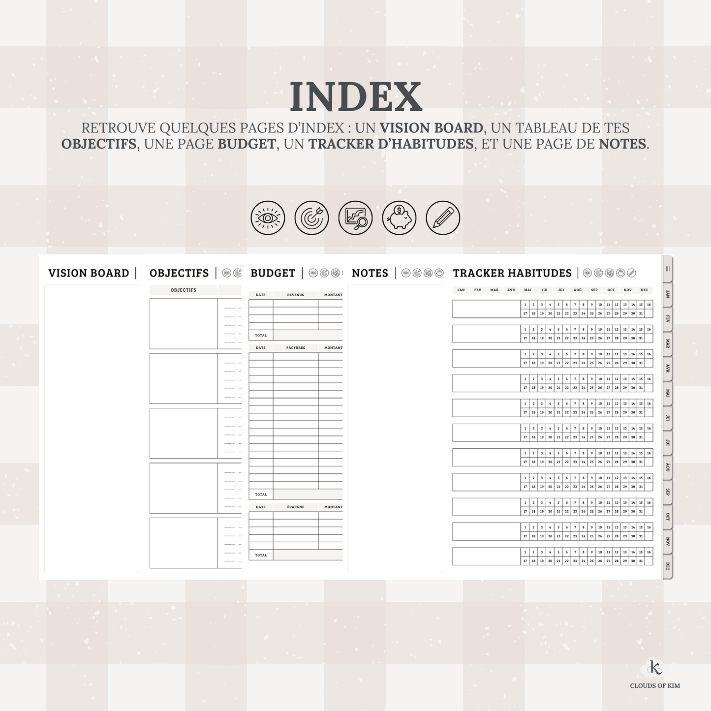 DIGITAL PLANNER JOURNALIER 2025