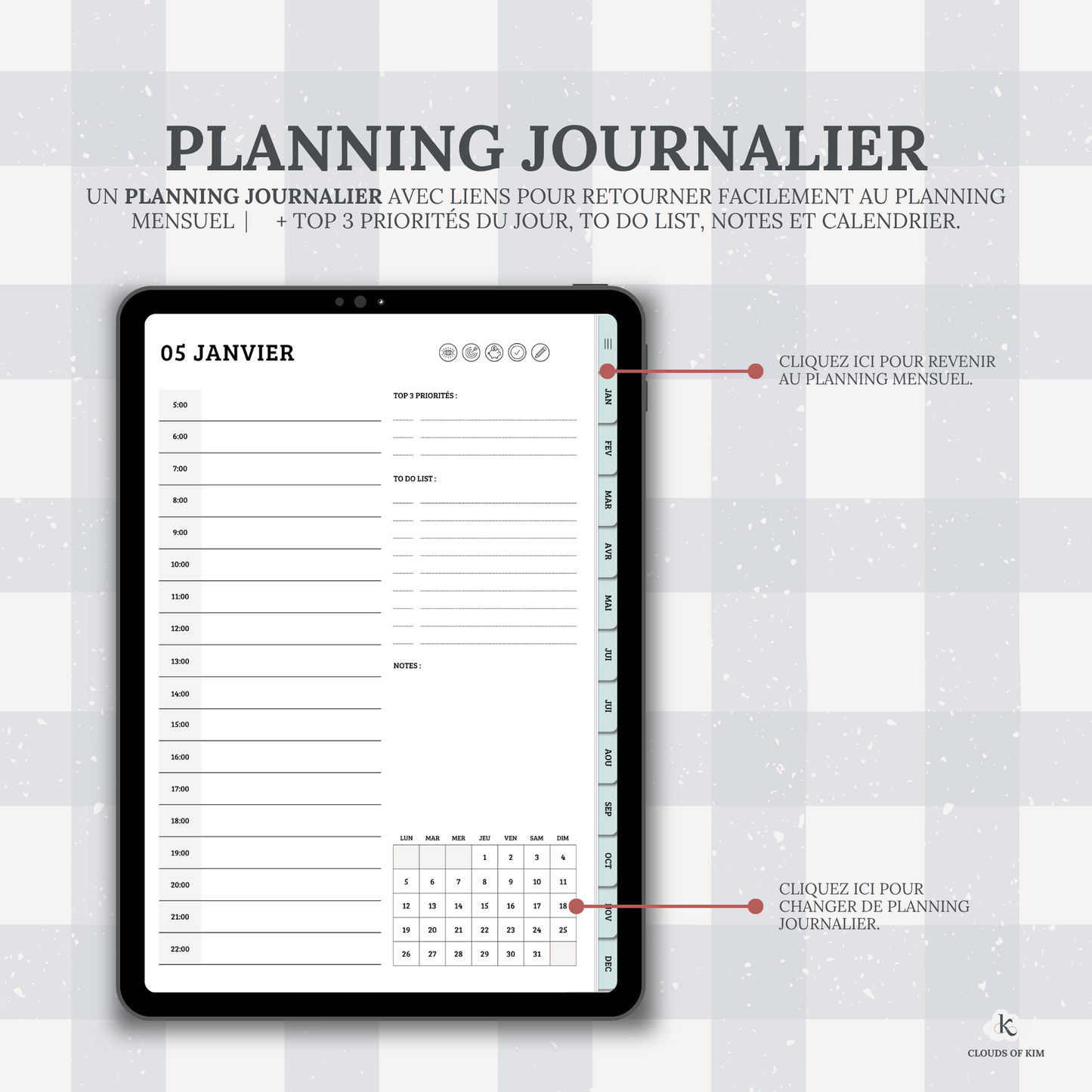DIGITAL PLANNER 2026 (BLEU)