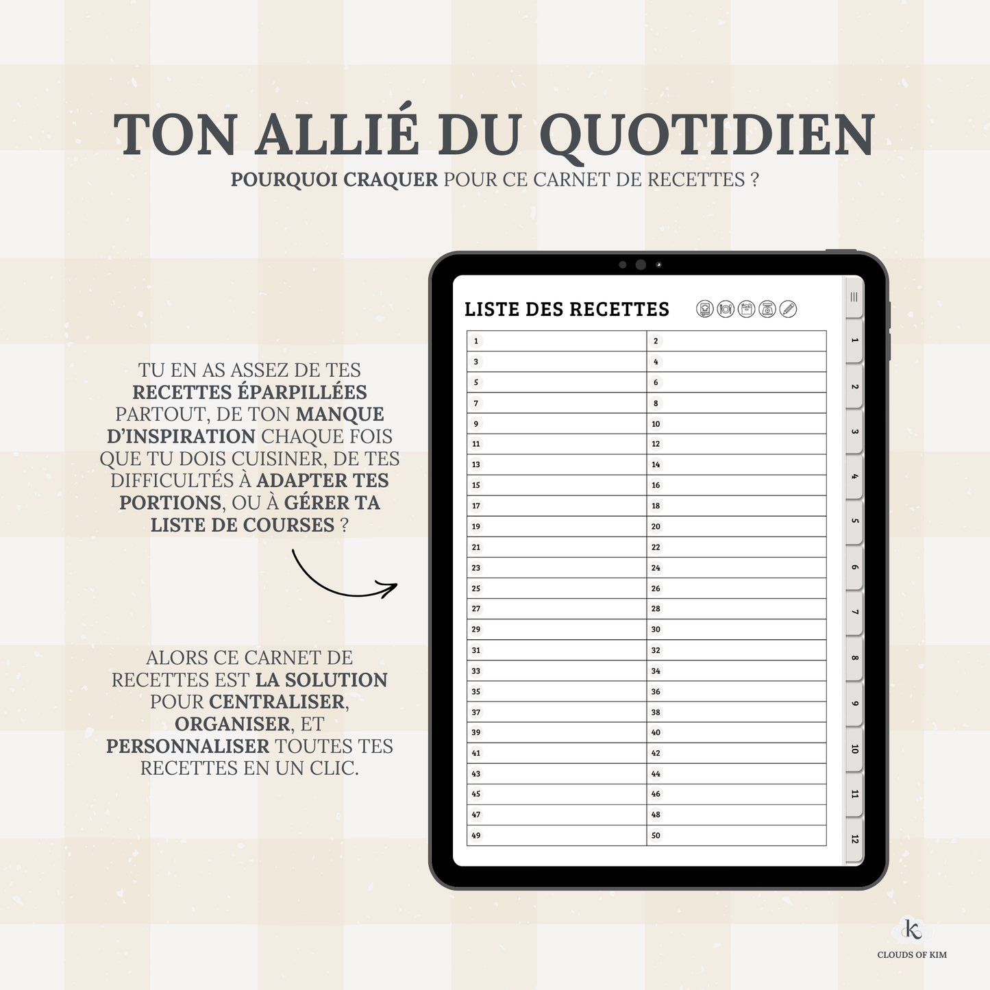 CARNET DE RECETTES