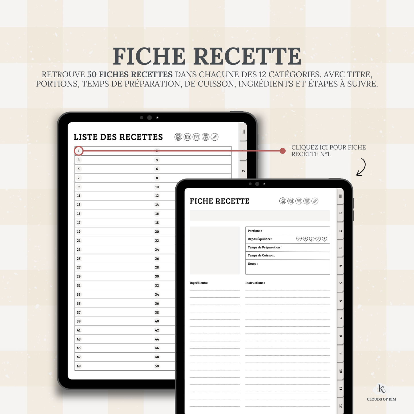 CARNET DE RECETTES