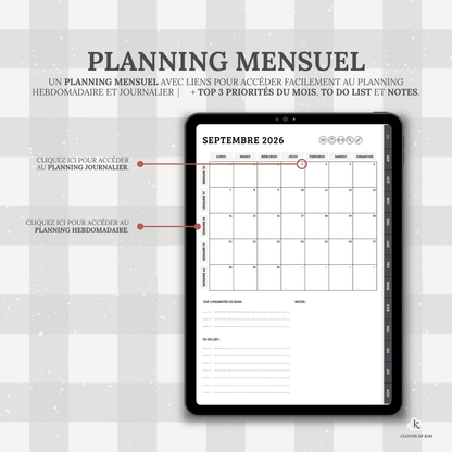 DIGITAL PLANNER 2026/2027 (NOIR)