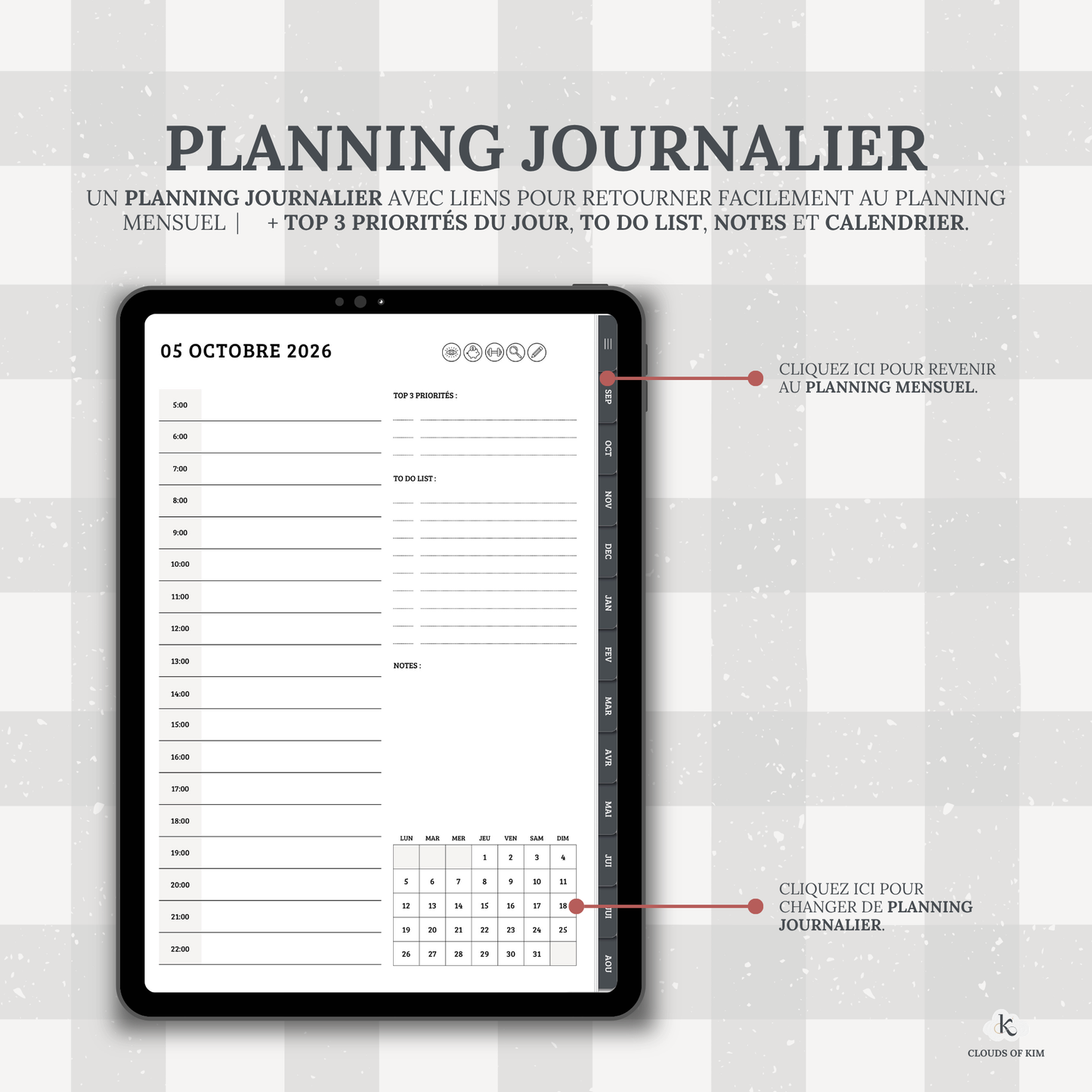 DIGITAL PLANNER 2026/2027 (NOIR)