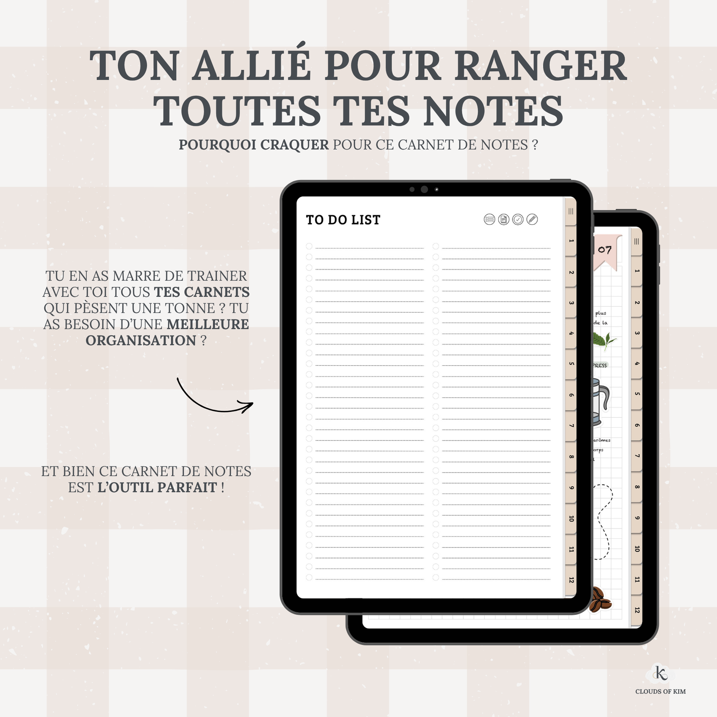 CARNET DE NOTES (BEIGE)