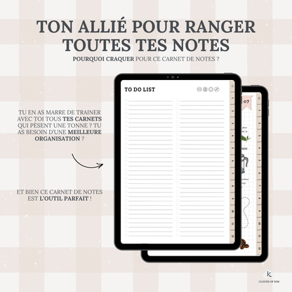 CARNET DE NOTES (BEIGE)