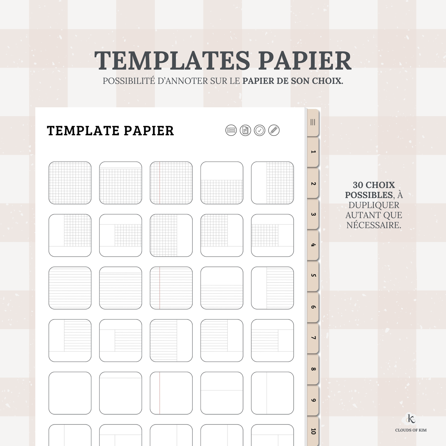CARNET DE NOTES (BEIGE)
