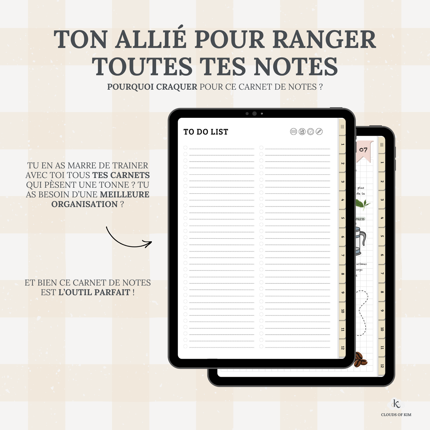 CARNET DE NOTES (JAUNE)