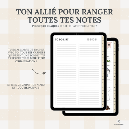 CARNET DE NOTES (JAUNE)