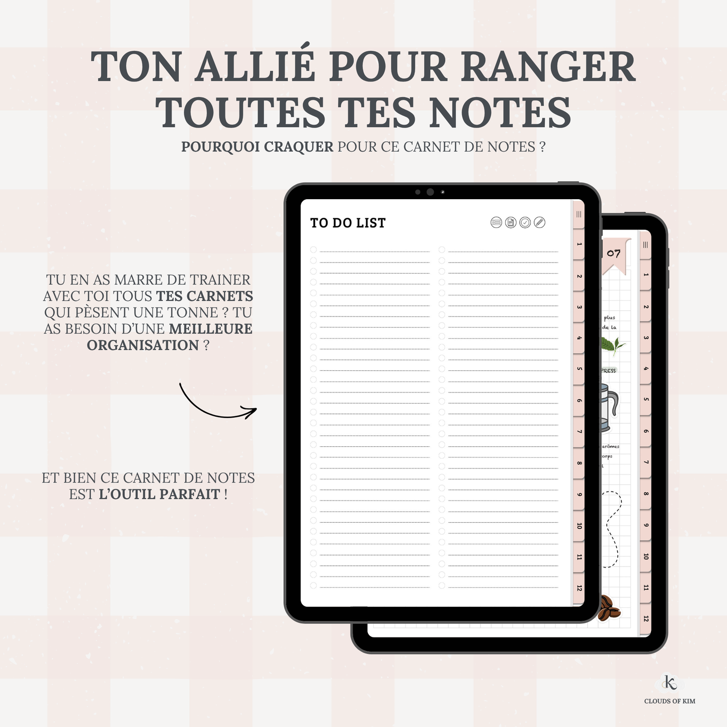 CARNET DE NOTES (ROSE)
