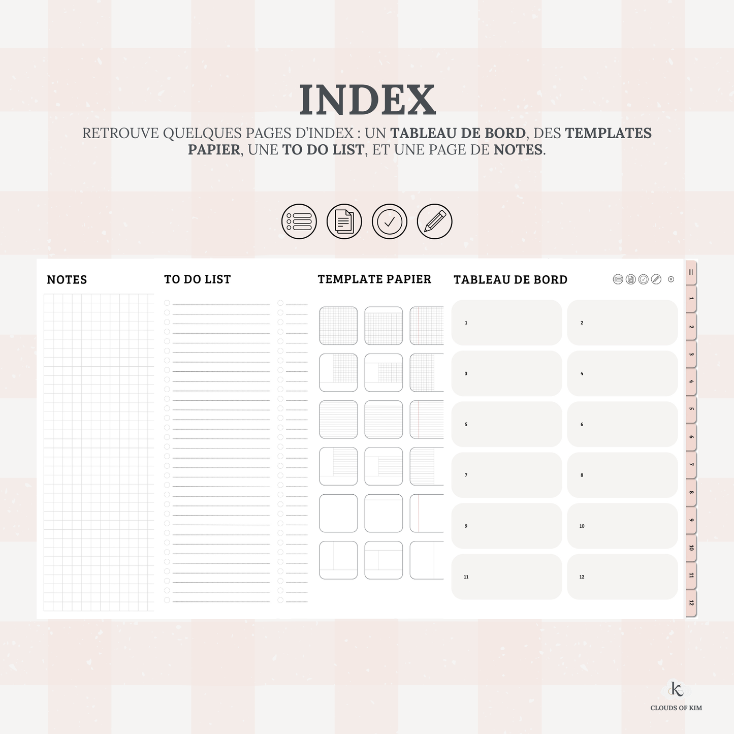 CARNET DE NOTES (ROSE)