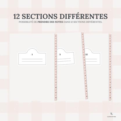 CARNET DE NOTES (ROSE)