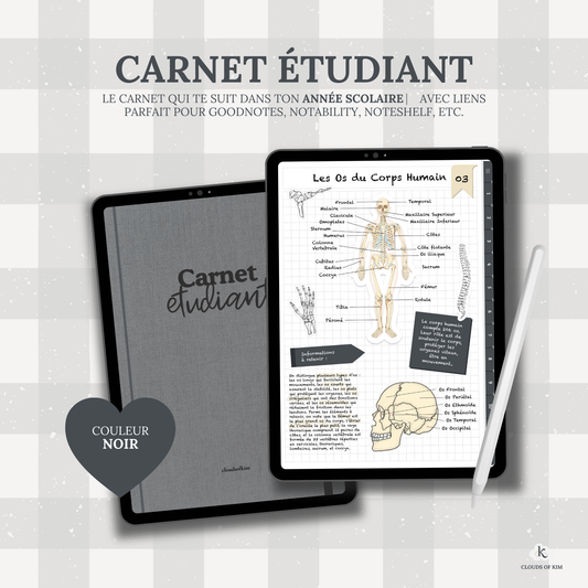CARNET ÉTUDIANT (NOIR)