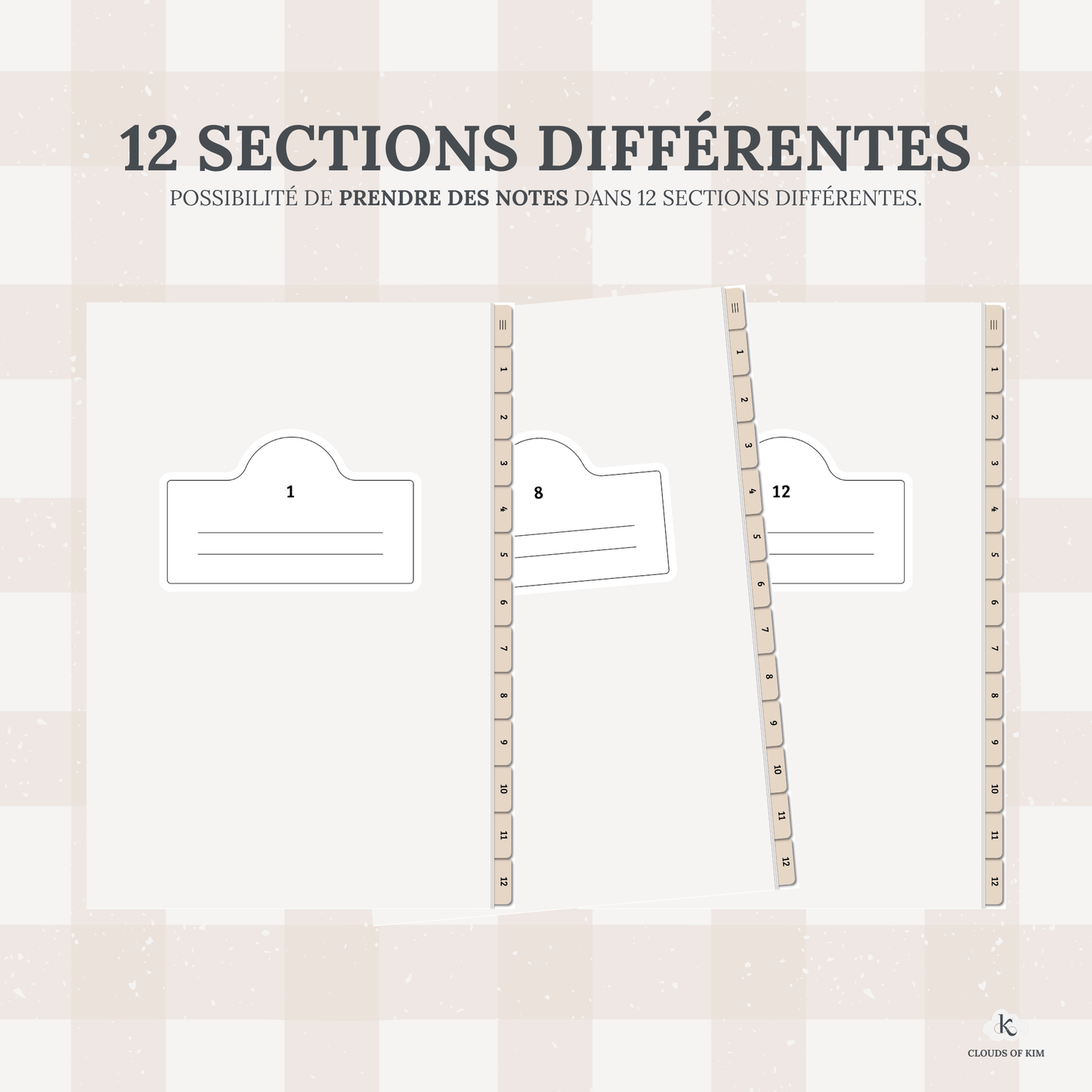 CARNET ÉTUDIANT (BEIGE)