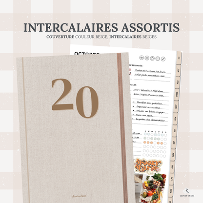 DIGITAL PLANNER NON DATÉ (BEIGE)