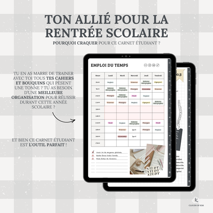 CARNET ÉTUDIANT (NOIR)