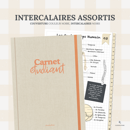 CARNET ÉTUDIANT (JAUNE)