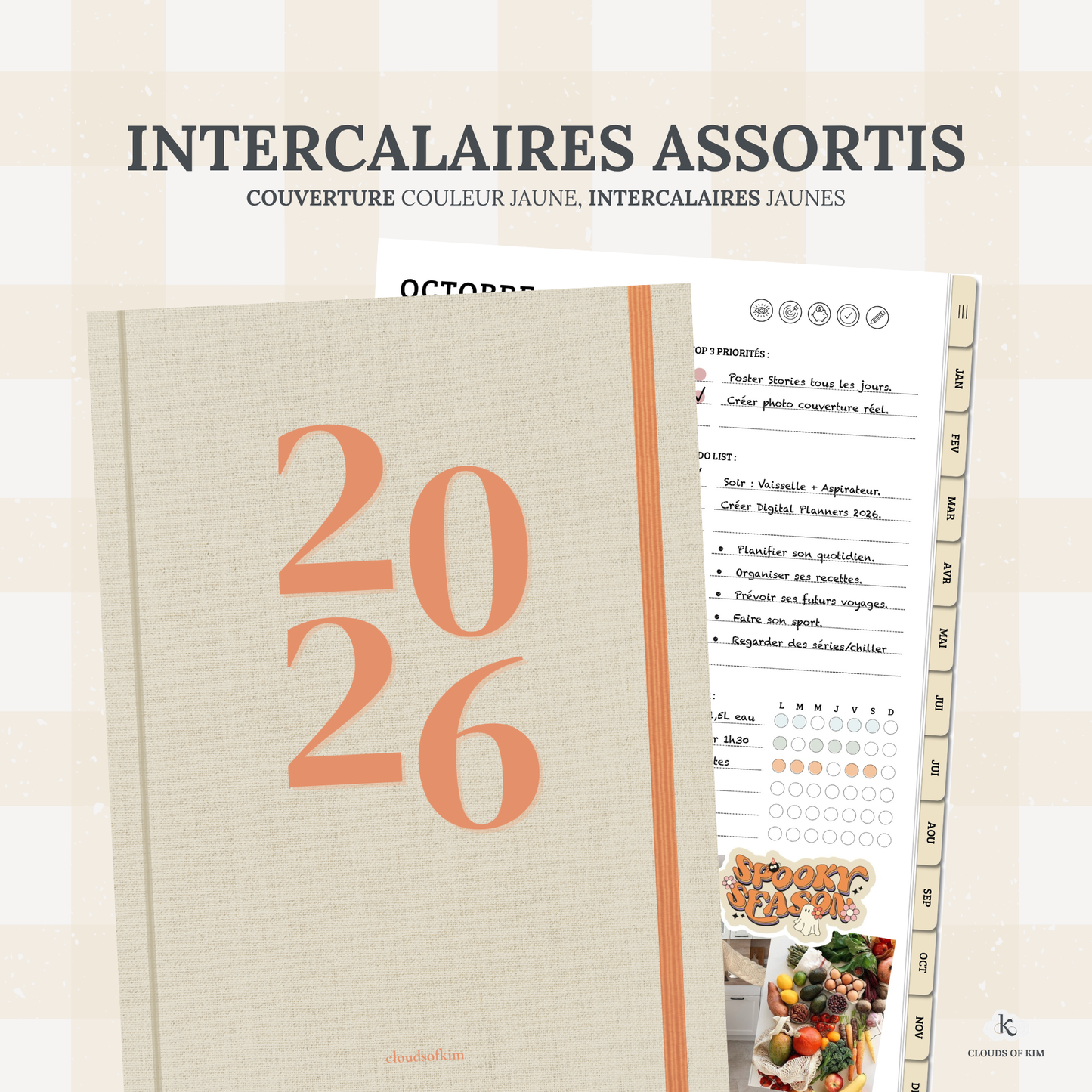 DIGITAL PLANNER 2026 (JAUNE)