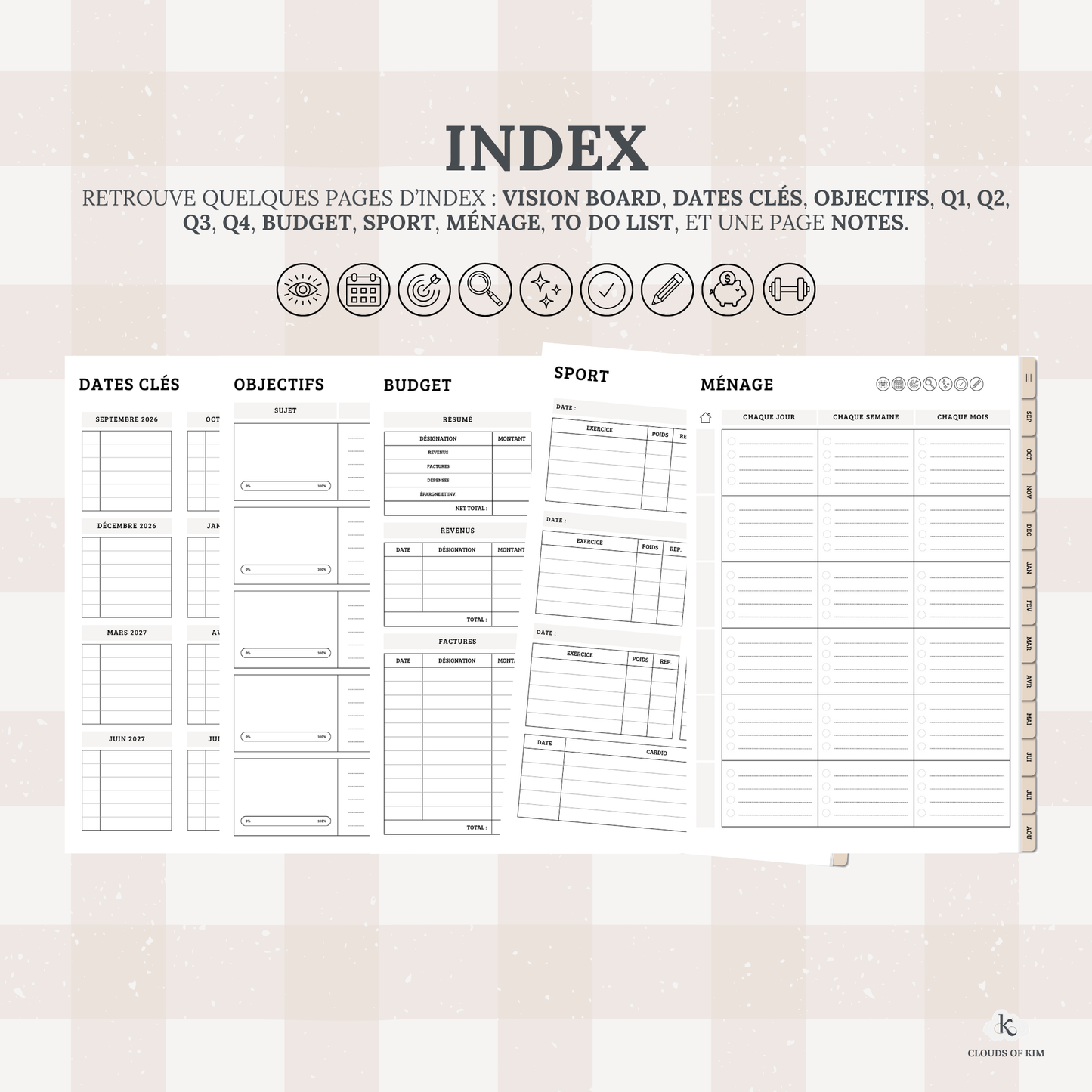 DIGITAL PLANNER 2026/2027 (BEIGE)
