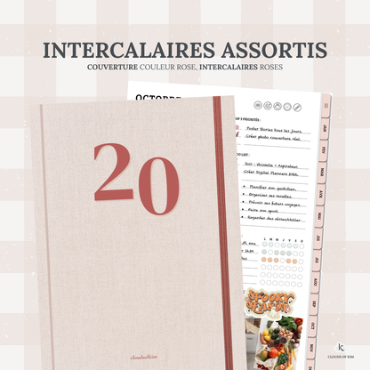 DIGITAL PLANNER NON DATÉ (ROSE)