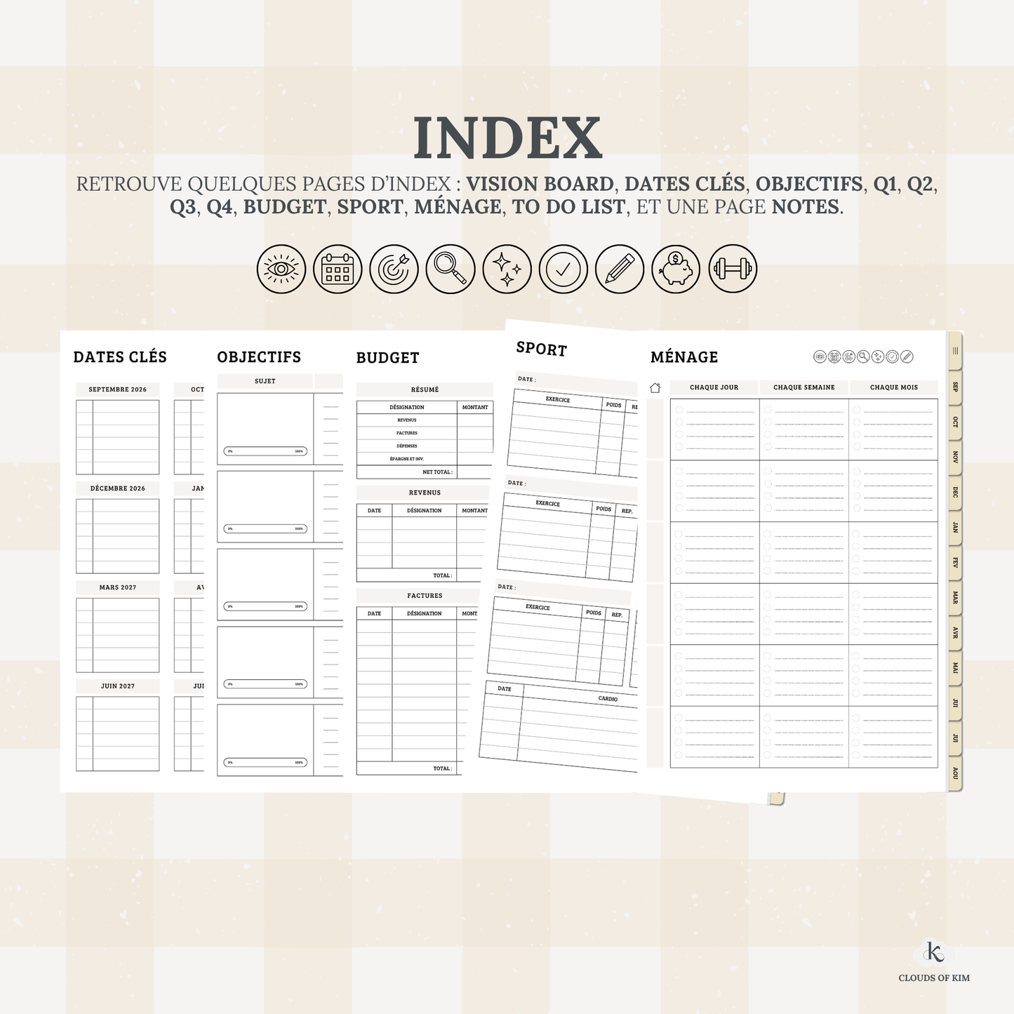 DIGITAL PLANNER 2026/2027 (JAUNE)