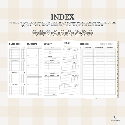 DIGITAL PLANNER 2026/2027 (JAUNE)