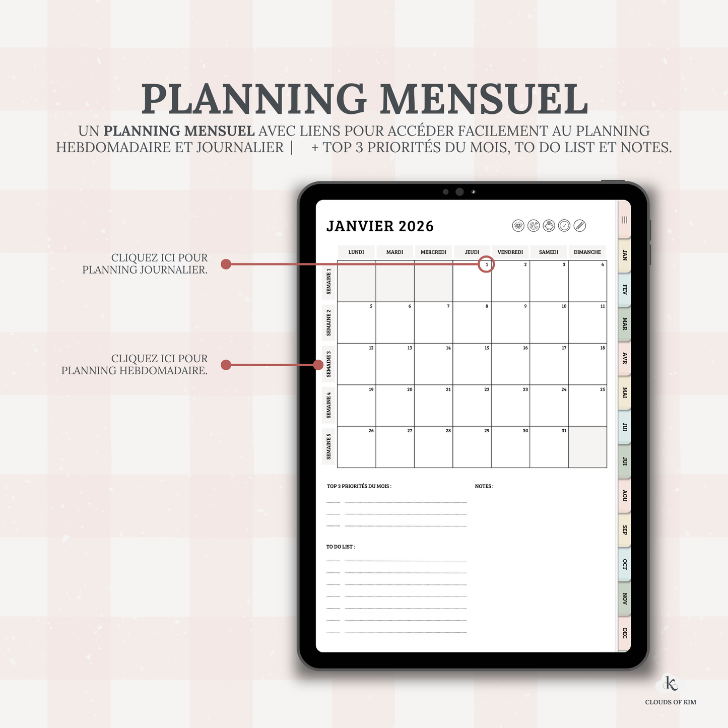 DIGITAL PLANNER 2026 (PASTEL)