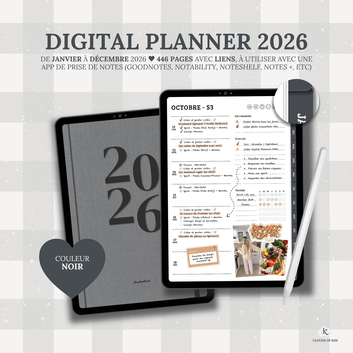DIGITAL PLANNER 2026 (NOIR)