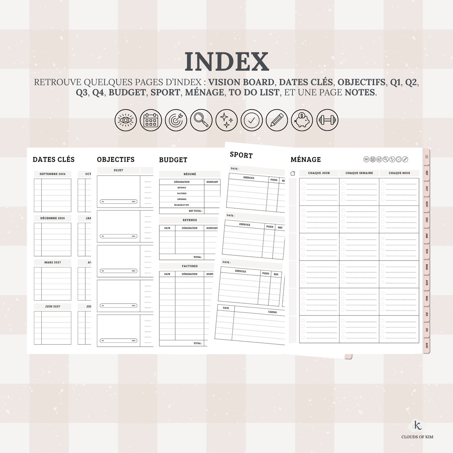 DIGITAL PLANNER 2026/2027 (ROSE)