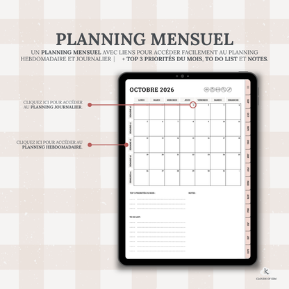 DIGITAL PLANNER 2026/2027 (ROSE)
