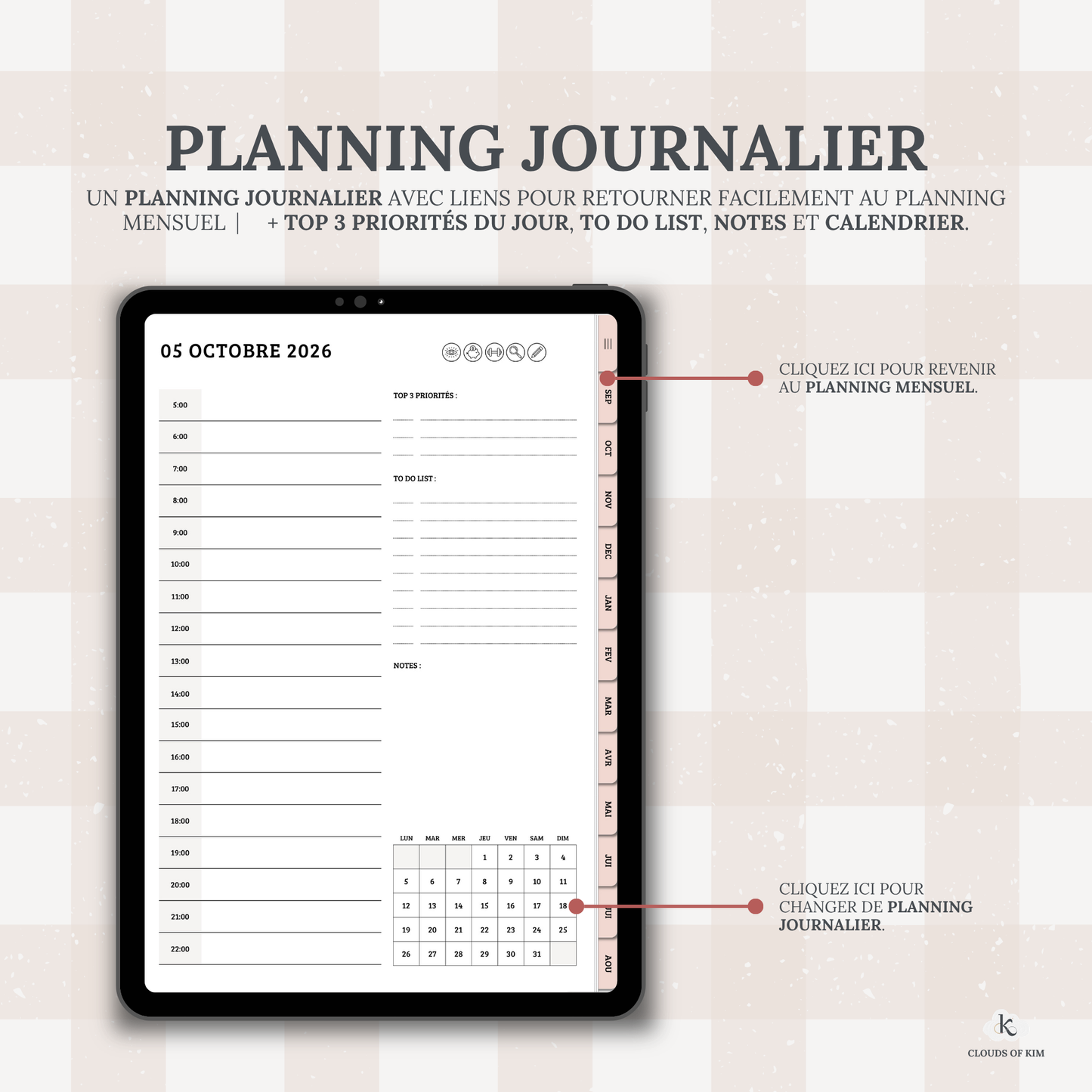 DIGITAL PLANNER 2026/2027 (ROSE)