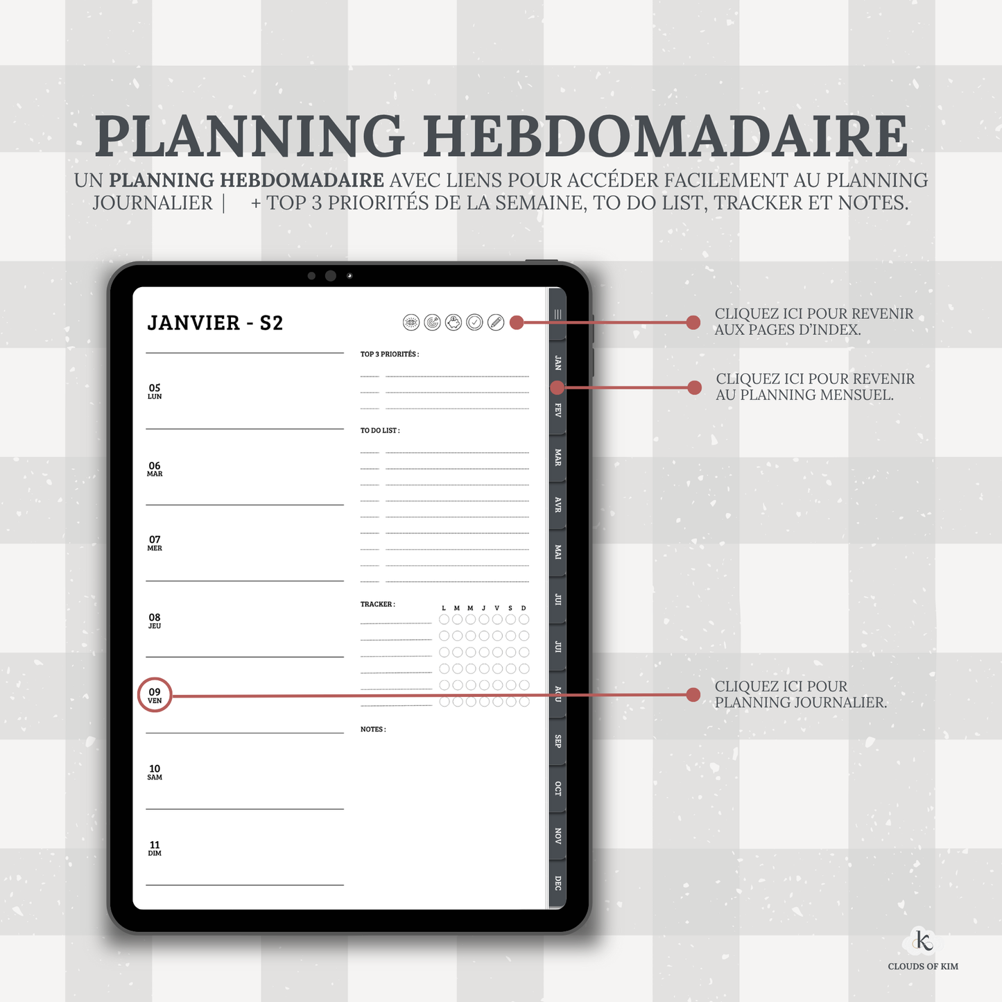 DIGITAL PLANNER 2026 (NOIR)