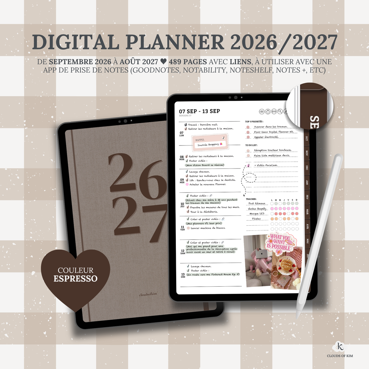 DIGITAL PLANNER 2026/2027 (ESPRESSO)