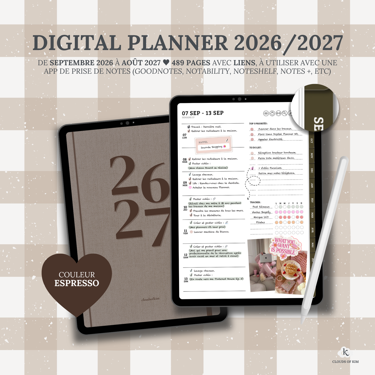DIGITAL PLANNER 2026/2027 (ESPRESSO)