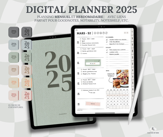 DIGITAL PLANNER SEMAINIER 2025