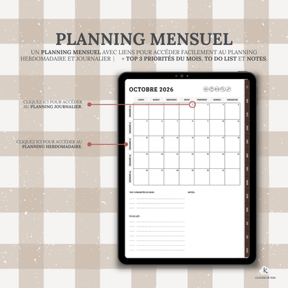 DIGITAL PLANNER 2026/2027 (ESPRESSO)