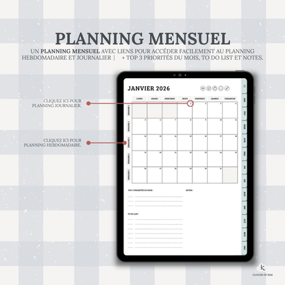 DIGITAL PLANNER 2026 (BLEU)