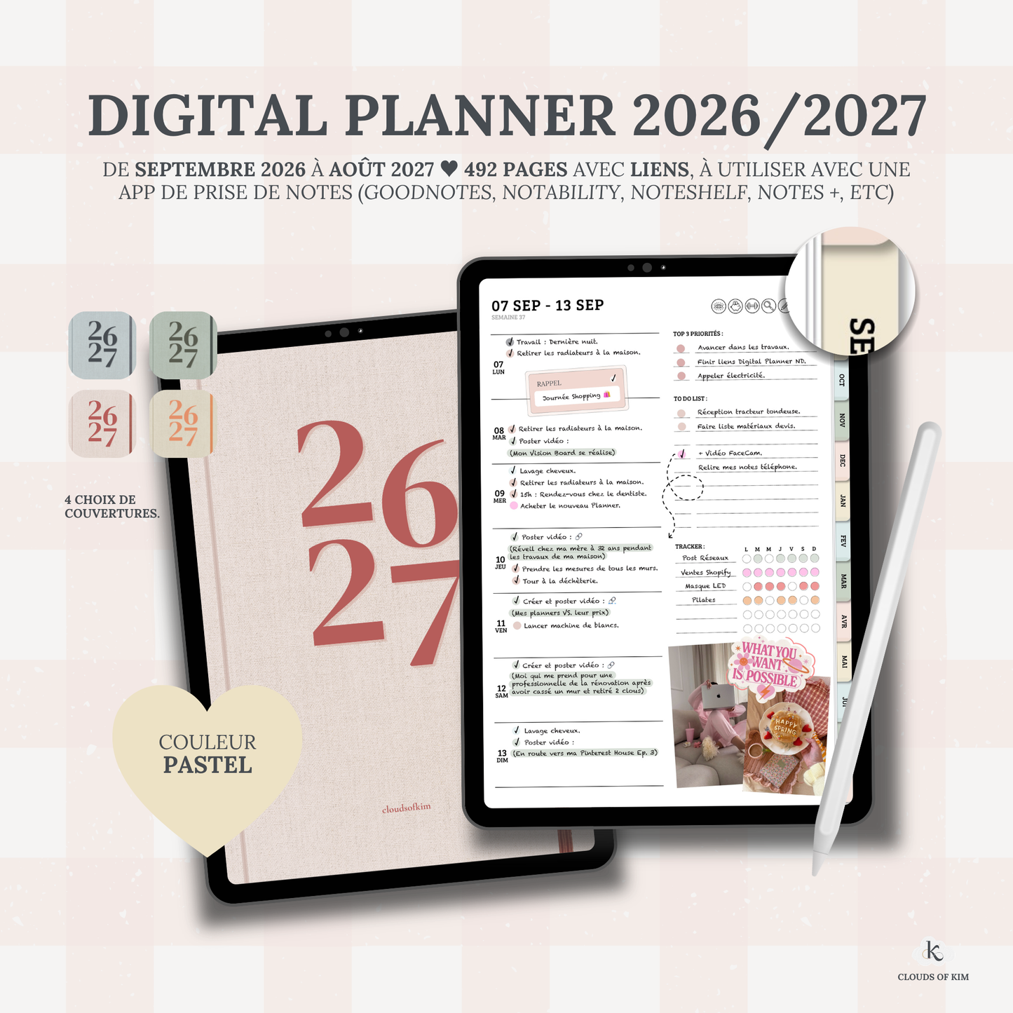 DIGITAL PLANNER 2026/2027 (PASTEL)