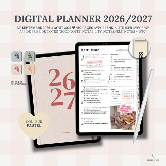 DIGITAL PLANNER 2026/2027 (PASTEL)