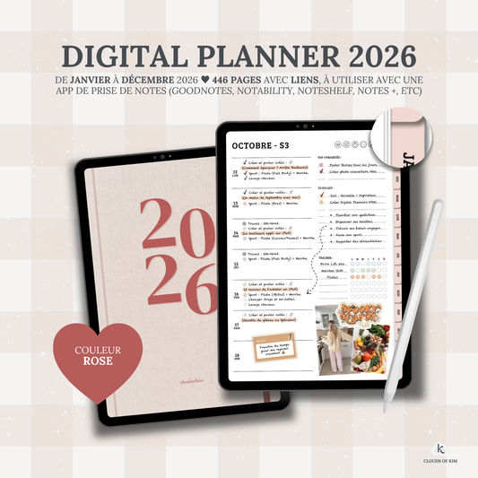 DIGITAL PLANNER 2026 (ROSE)